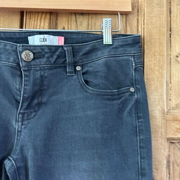 CAbi 4 Gray Slim‎ Skinnier Leg Boyfriend Jeans - Picture 2 of 6